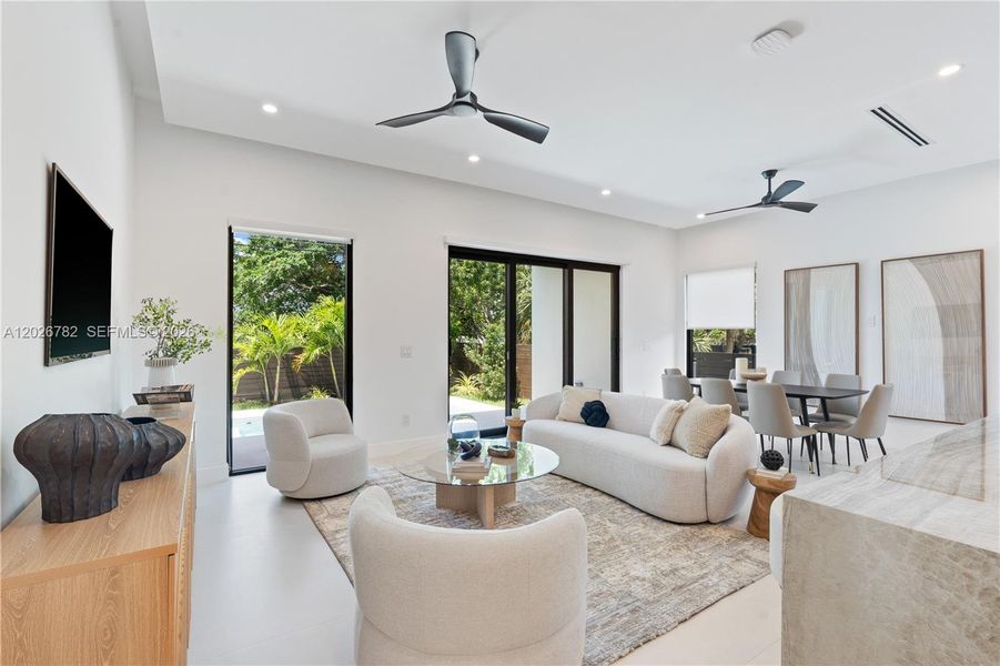 Furnished interior view inside a new home in , Fort Lauderdale (Image 6).