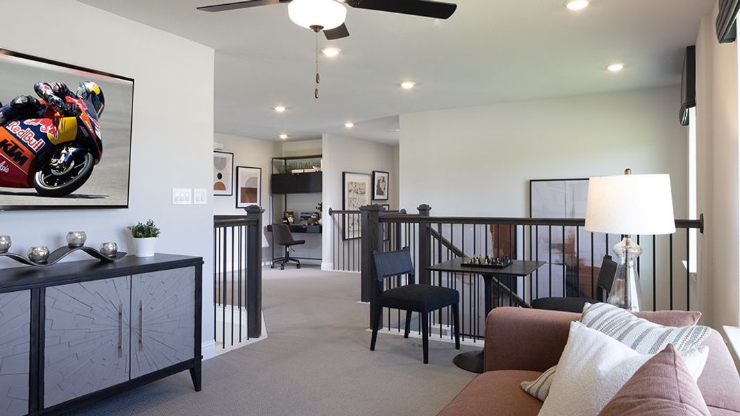 Furnished interior view inside a new home in The Ridge at Northlake, Northlake (Image 13). Furnished interior view inside a new home in The Ridge at Northlake, Northlake (Image 13).
