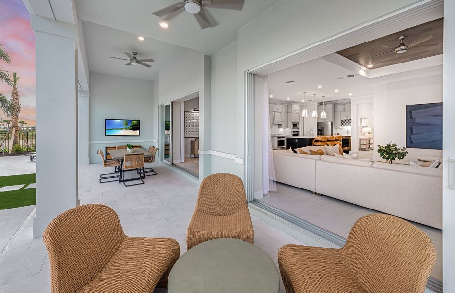 Furnished interior view inside a new home in Avondale at Avenir, Palm Beach Gardens (Image 18).