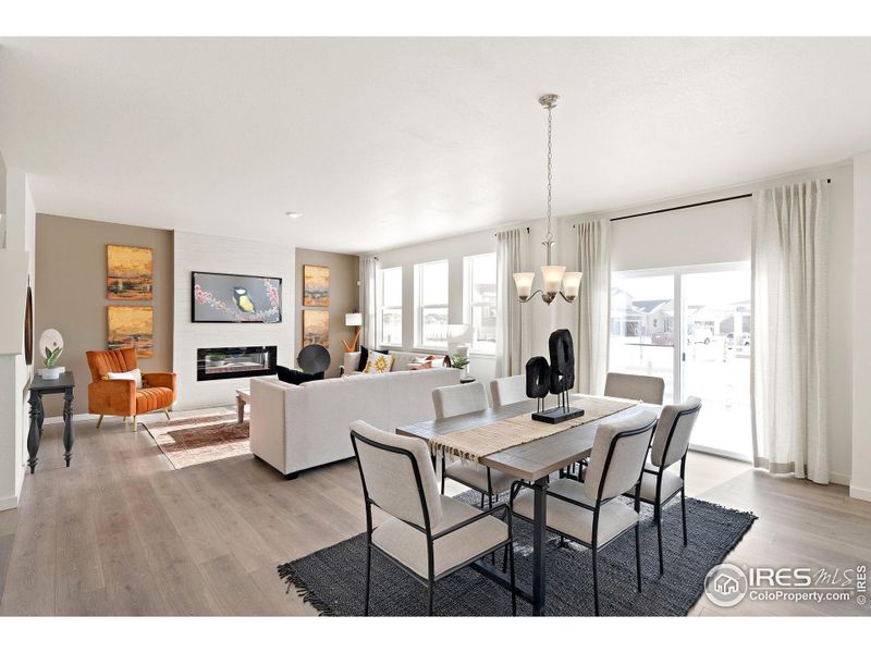 Furnished interior view inside a new home in Lakeside Canyon, Mead (Image 3).