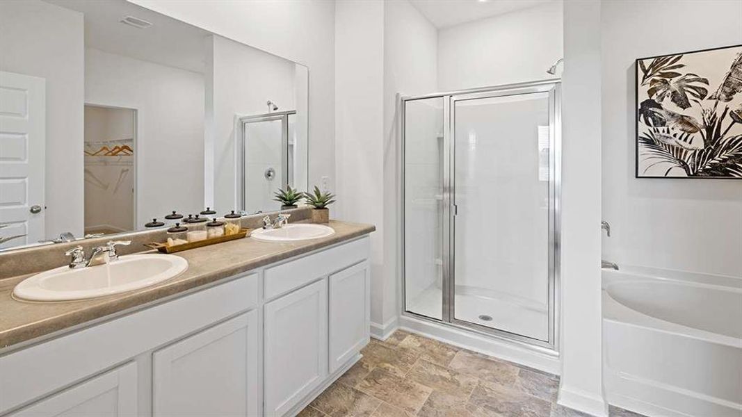 Furnished interior view inside a new home in The Preserve at Agricultural Village, Perry (Image 14). Furnished interior view inside a new home in The Preserve at Agricultural Village, Perry (Image 14).