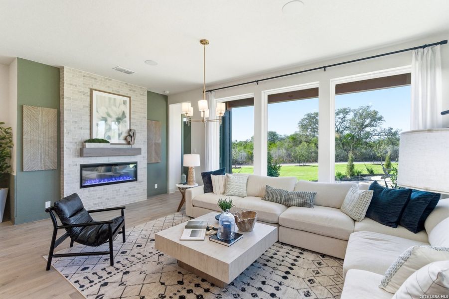 Furnished interior view inside a new home in Prominence, San Antonio (Image 29).