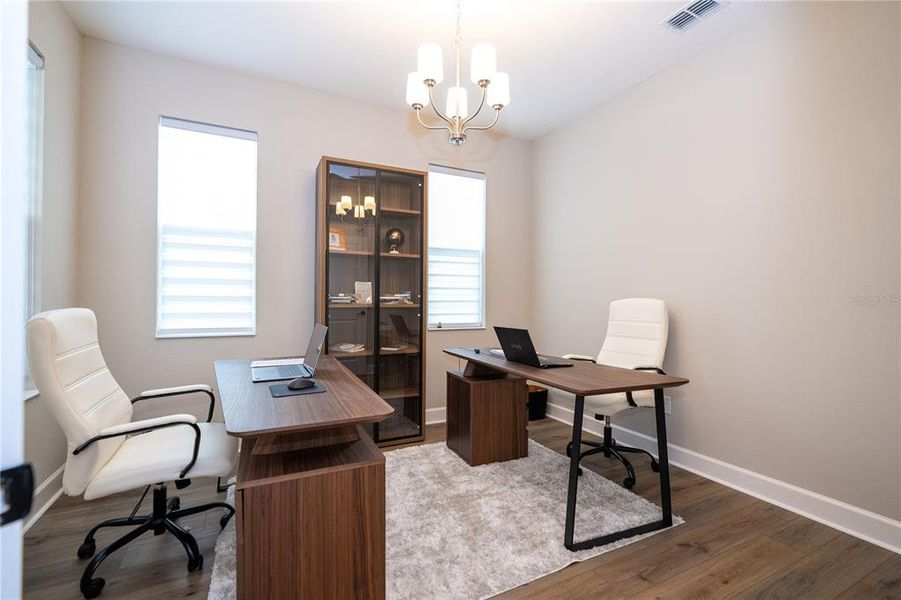 Furnished interior view inside a new home in Eden at Crossprairie, St. Cloud (Image 56).