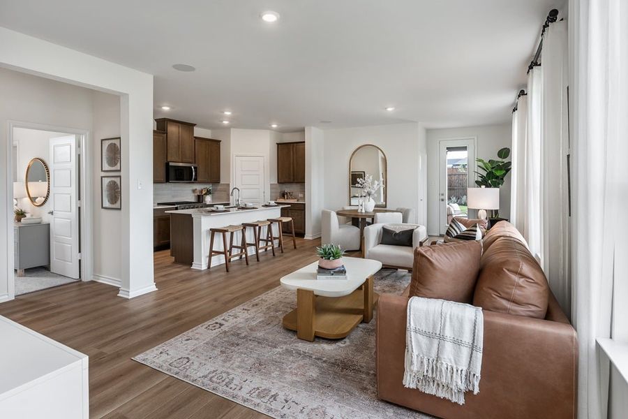 Representative furnished interior of a home built from the 1605 Modeled by KB Home in Elevon, Lavon (Image 5).