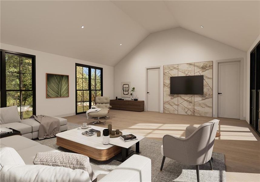 Furnished interior view inside a new home in , Fairburn (Image 9).