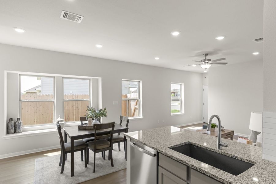 Furnished interior view inside a new home in Blanco Vista, San Marcos (Image 39).