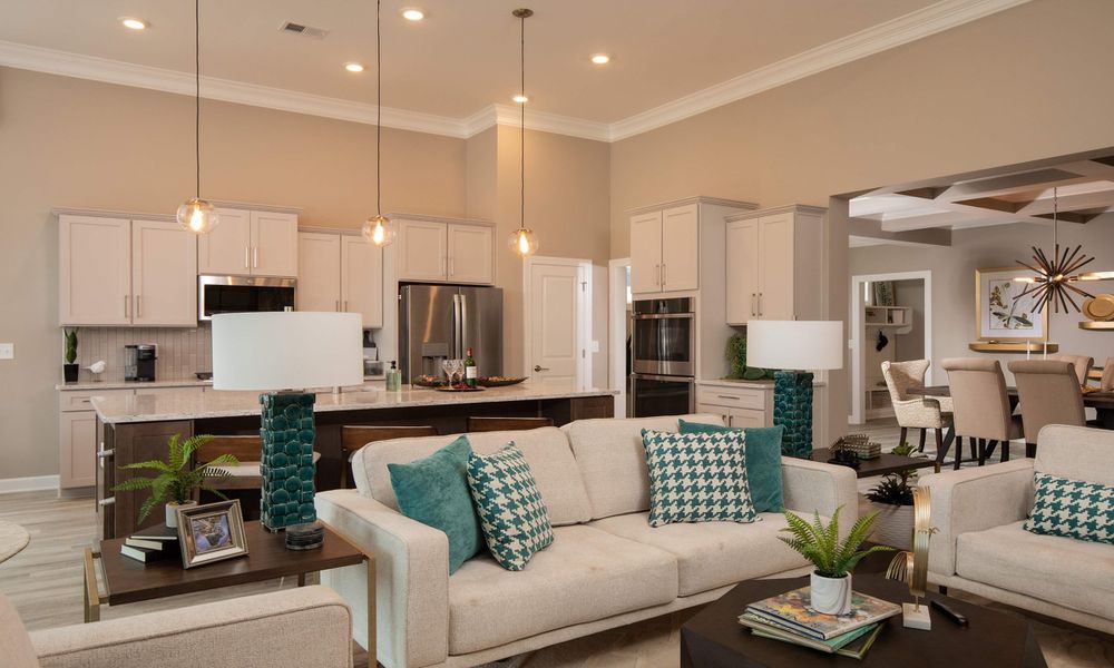 Furnished interior view inside a new home in Bridgewater - Waterside Village, Little River (Image 12). Furnished interior view inside a new home in Bridgewater - Waterside Village, Little River (Image 12).