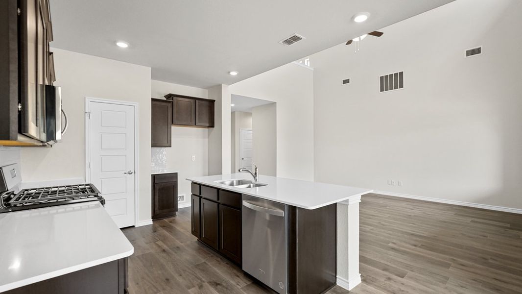 Furnished interior view inside a new home in Liberty Crossing, Royse City (Image 5).