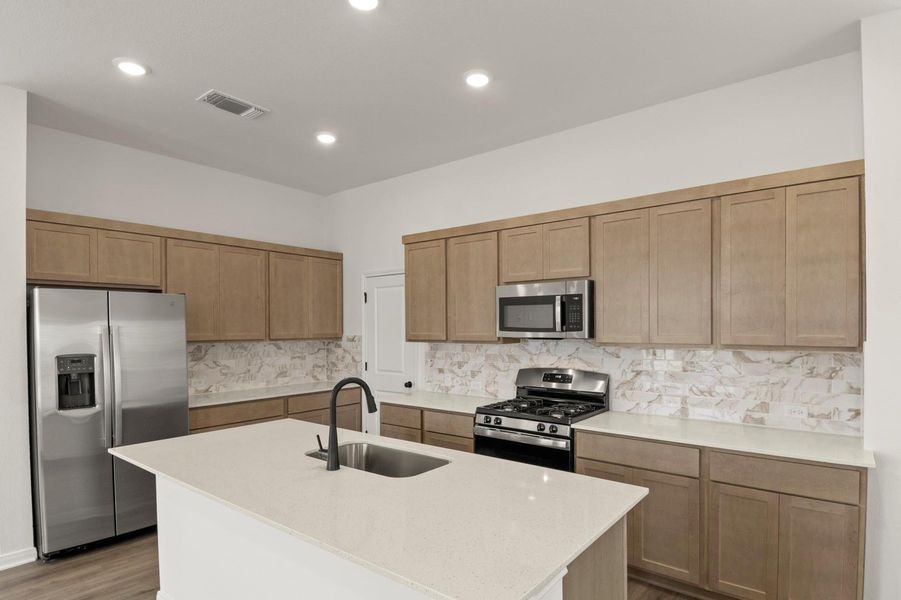 Furnished interior view inside a new home in Blanco Vista, San Marcos (Image 5). Furnished interior view inside a new home in Blanco Vista, San Marcos (Image 5).
