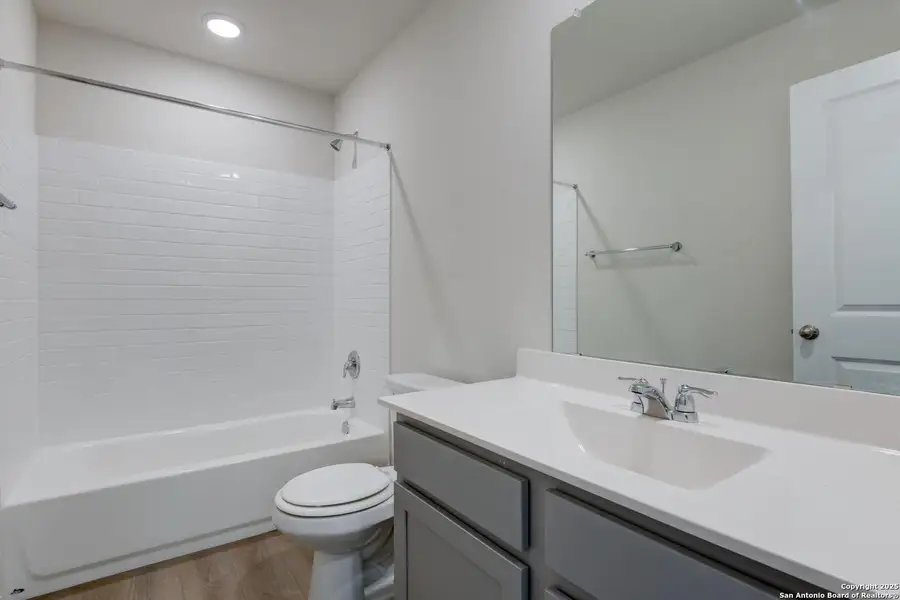 Furnished interior view inside a new home in Meadows at Hennersby Hollow 40's, San Antonio (Image 8).