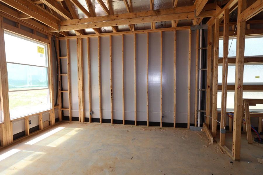 In-progress construction of a new home in Dunham Pointe, Cypress, TX (Image 9).