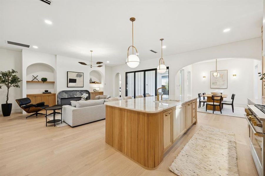 Furnished interior view inside a new home in , Dallas (Image 16).