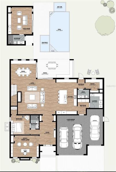 2D floor plan layout of this home in , Tampa, FL (Image 4). 2D floor plan layout of this home in , Tampa, FL (Image 4).
