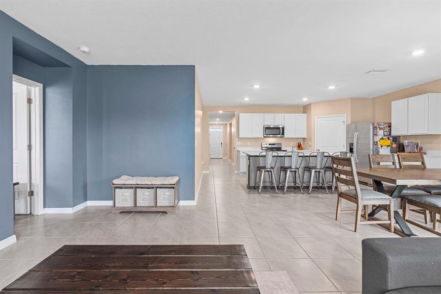 Furnished interior view inside a new home in Farm at Varrea, Plant City (Image 5). Furnished interior view inside a new home in Farm at Varrea, Plant City (Image 5).