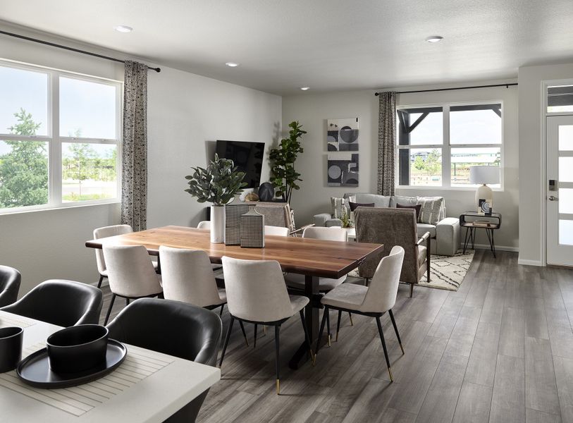 Furnished interior view inside a new home in Horizon Uptown: The Meadow Collection, Aurora (Image 6).