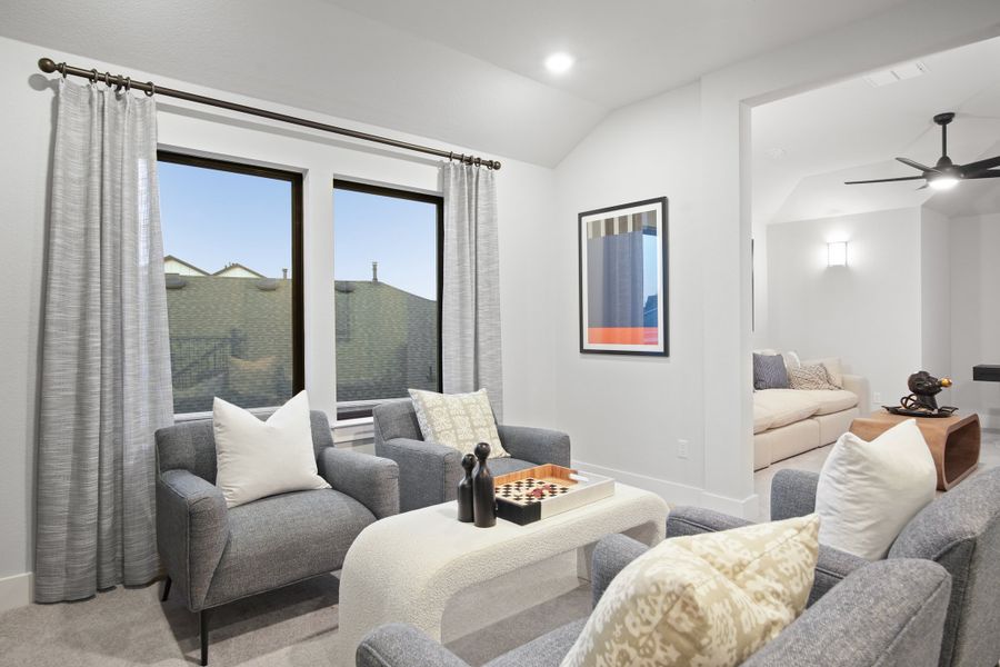 Furnished interior view inside a new home in Provence 50', Austin (Image 62).