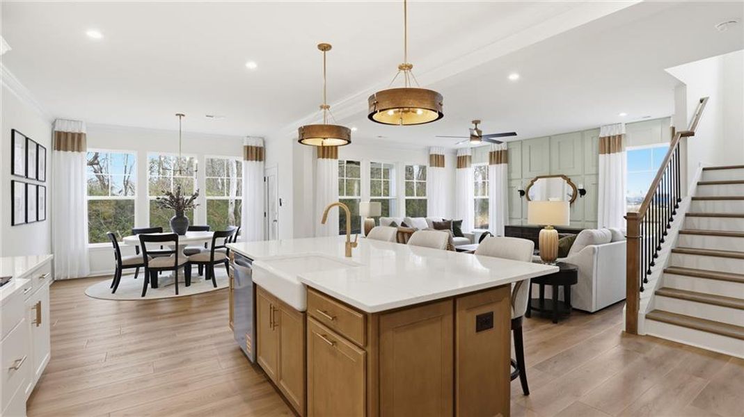 Furnished interior view inside a new home in , Dawsonville (Image 40).