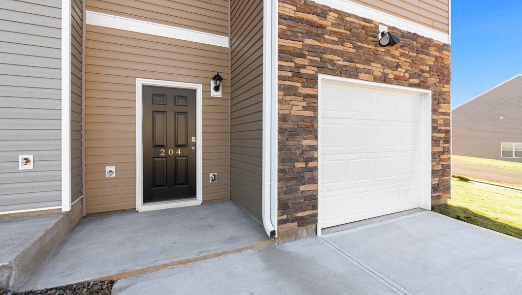 Exterior details and patio area of a home in Covington Village, Greer (Image 2).