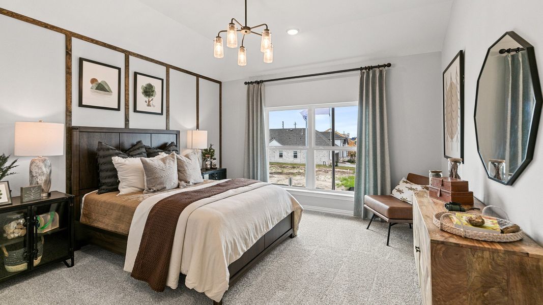 Representative furnished interior of a home built from the Magnolia by Brightland Homes in Sunterra, Katy (Image 17).