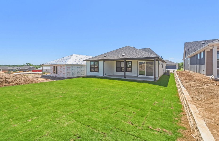 Exterior details and patio area of a home in Sun City Texas, Georgetown (Image 27).