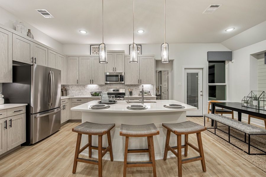 Furnished interior view inside a new home in Meyer Ranch, New Braunfels (Image 21).