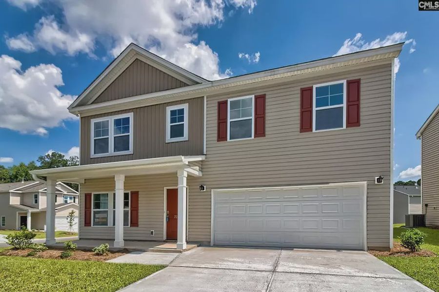 Front exterior of a new home in Emanuel Creek, West Columbia, SC, highlighting curb appeal (Image 29). Front exterior of a new home in Emanuel Creek, West Columbia, SC, highlighting curb appeal (Image 29).