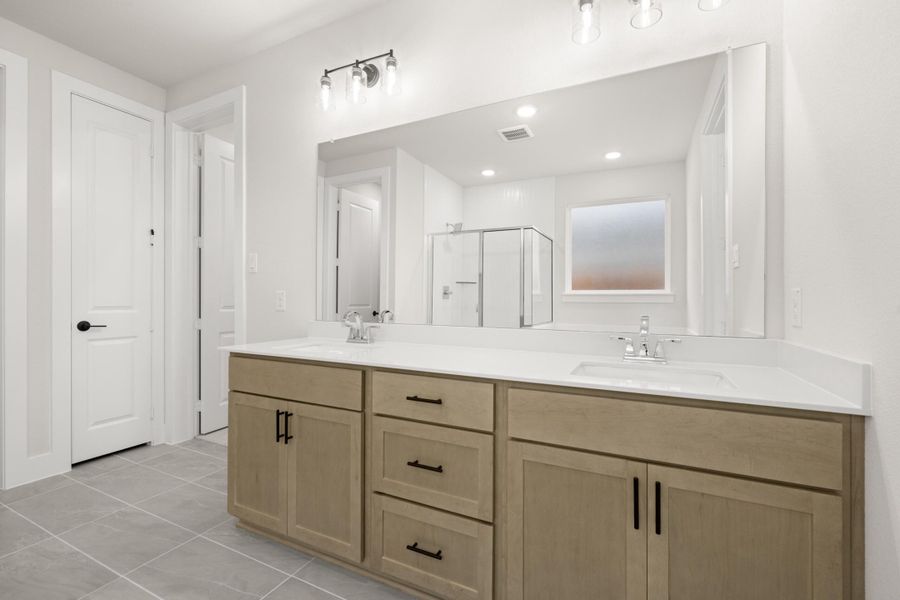 Furnished interior view inside a new home in Inspiration Collection at Bridgewater, Midlothian (Image 11).