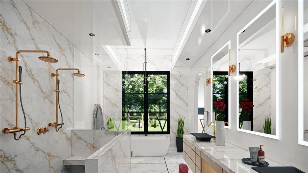 Furnished interior view inside a new home in , Parker (Image 4).