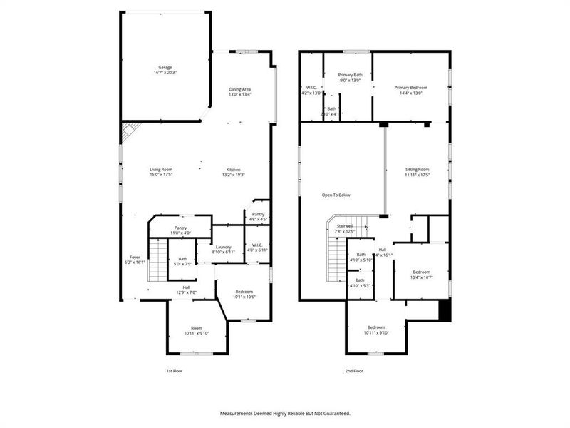 View of floor plan / room layout