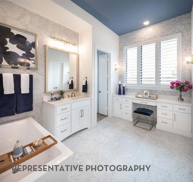 Furnished interior view inside a new home in Mustang Lakes, Celina (Image 23).