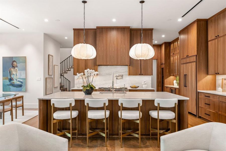 Furnished interior view inside a new home in , Dallas (Image 12).