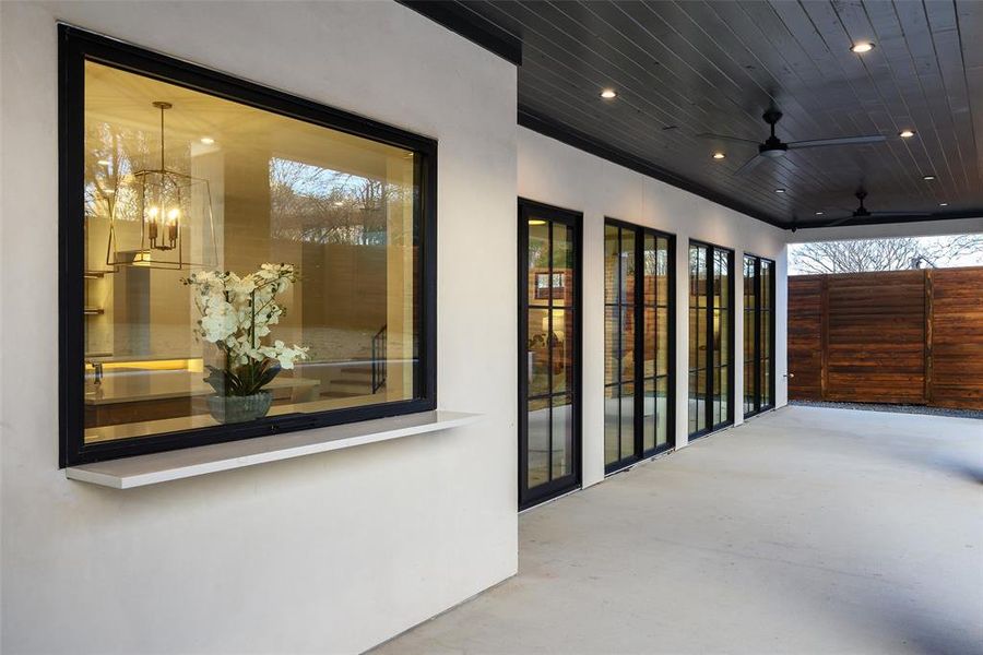 Exterior details and patio area of a home in , Dallas (Image 27).
