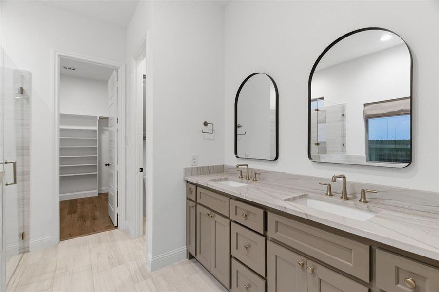 Furnished interior view inside a new home in , Aledo (Image 14).