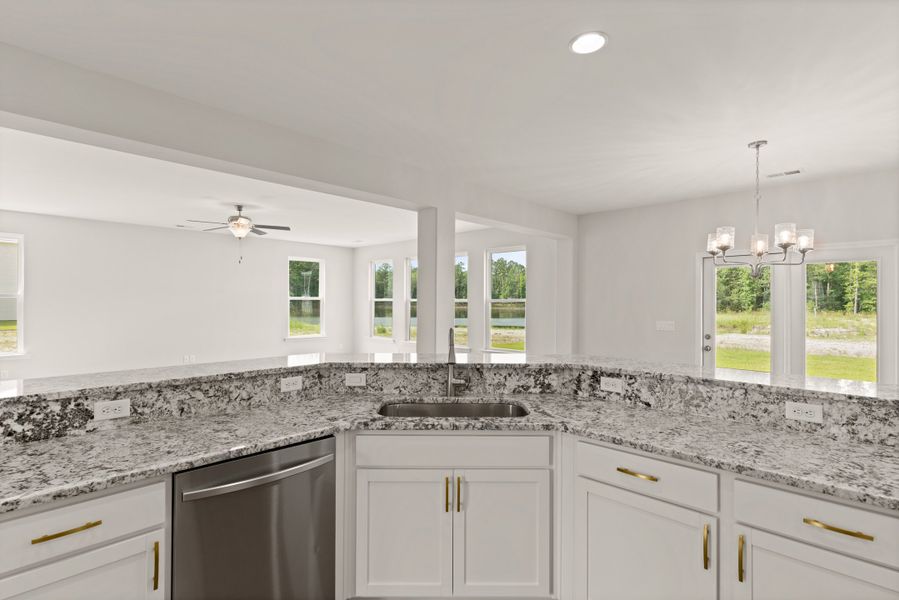 Furnished interior view inside a new home in Camden Crossing, Savannah (Image 6).