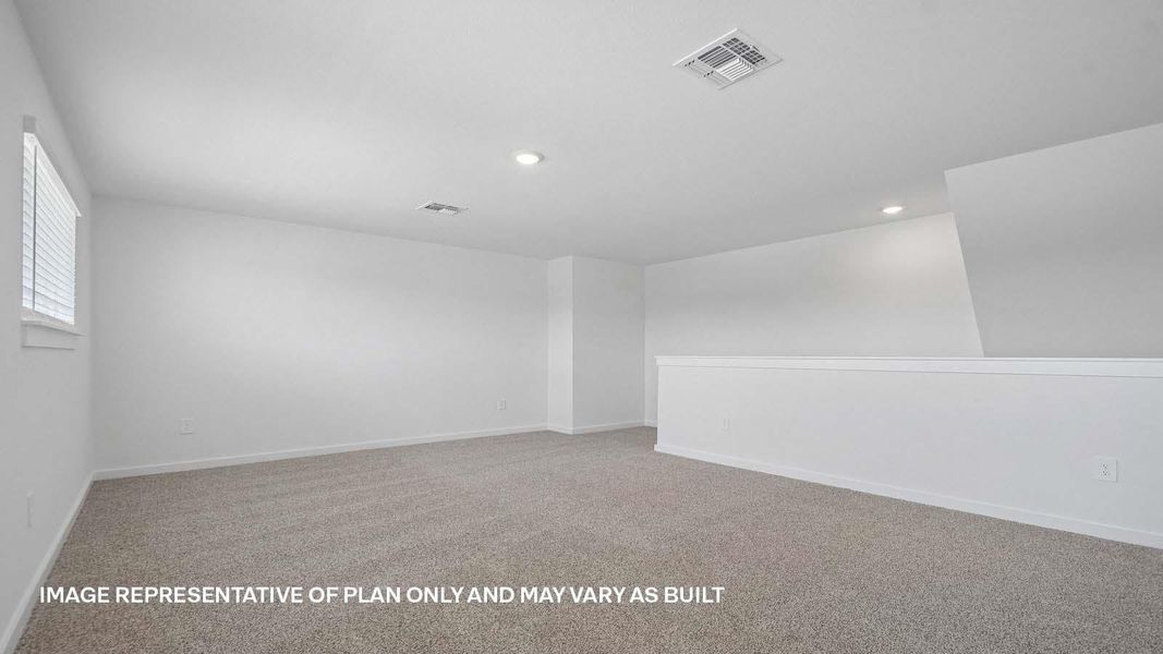 Spacious, unfurnished interior of a new home in Trails at Wildhorse, Austin (Image 19).