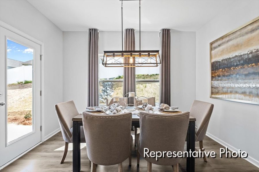 Furnished interior view inside a new home in Morgan Hills, Albemarle (Image 10).