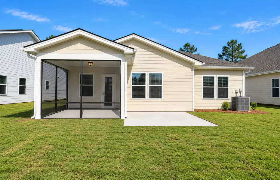 Exterior details and patio area of a home in Southport Meadows, Southport (Image 4).