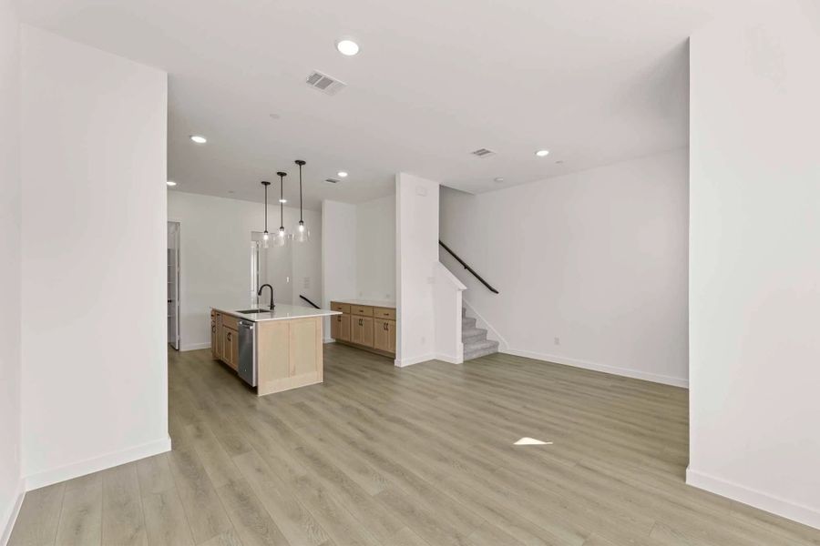 Open Kitchen-Living-Dining Room