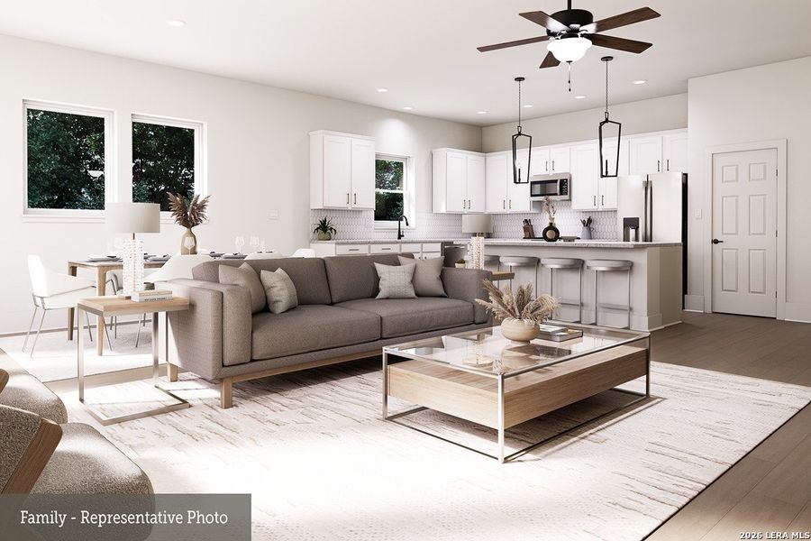 Furnished interior view inside a new home in Meyer Ranch – Select Reserve Series, New Braunfels (Image 8).