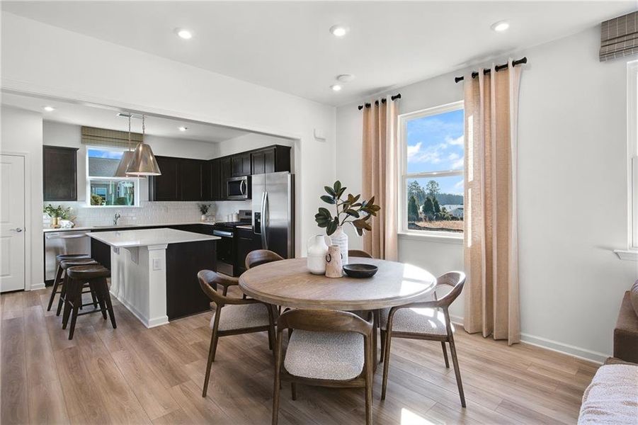 Furnished interior view inside a new home in Sun City Peachtree, Griffin (Image 11). Furnished interior view inside a new home in Sun City Peachtree, Griffin (Image 11).