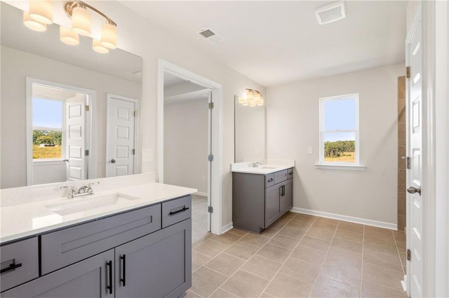 Furnished interior view inside a new home in The Brooke at Rivertown, South Fulton (Image 11).