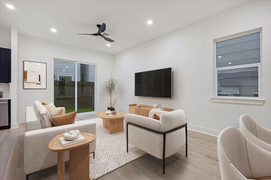 Furnished interior view inside a new home in , Houston (Image 5). Furnished interior view inside a new home in , Houston (Image 5).