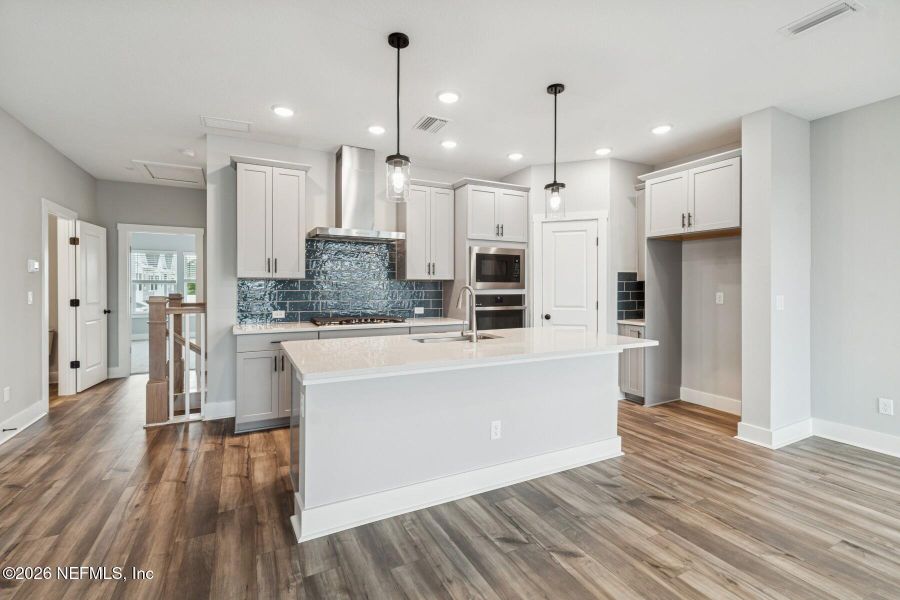 Furnished interior view inside a new home in Kettering at eTown - Traditional Collection, Jacksonville (Image 5). Furnished interior view inside a new home in Kettering at eTown - Traditional Collection, Jacksonville (Image 5).