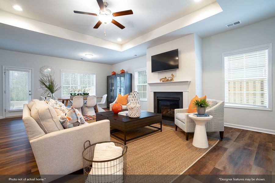 Furnished interior view inside a new home in Ellington, Elgin (Image 8). Furnished interior view inside a new home in Ellington, Elgin (Image 8).