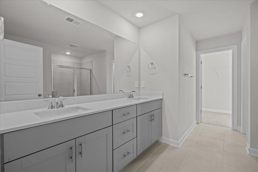 Furnished interior view inside a new home in The Farm at Wells Creek - Signature Collection, Gray Court (Image 9).