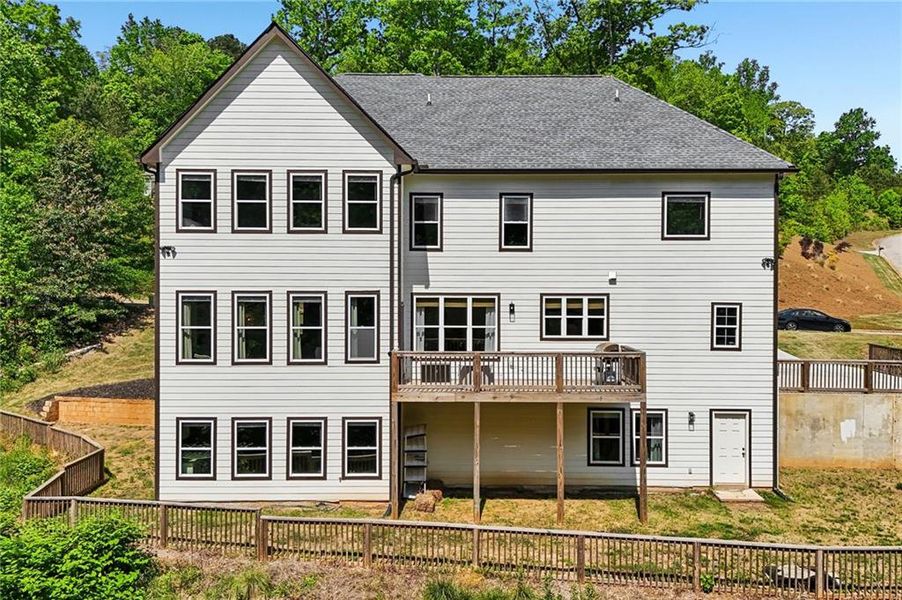 Exterior details and patio area of a home in , Flowery Branch (Image 21).
