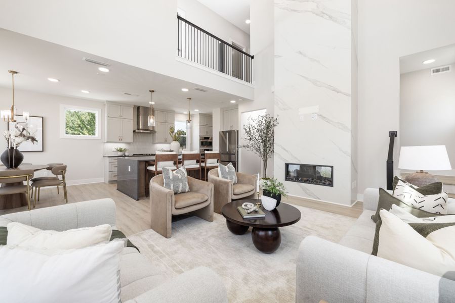 Representative furnished interior of a home built from the Timothy 2 Story by Baker Residential in Atwater Station - Village Collection, Fuquay Varina (Image 9).