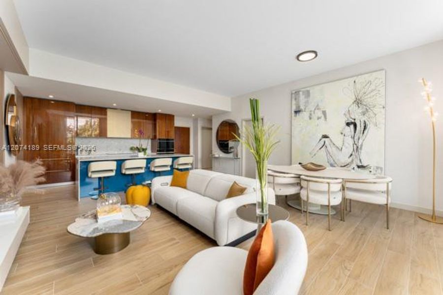 Furnished interior view inside a new home in Mr. C Residences, Miami (Image 7). Furnished interior view inside a new home in Mr. C Residences, Miami (Image 7).