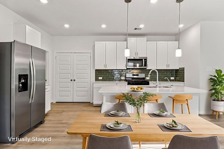 Photo is not of the actual home, but is an inspirational photo of builder’s model home and may depict options, furnishings, and/or decorator features that are not included