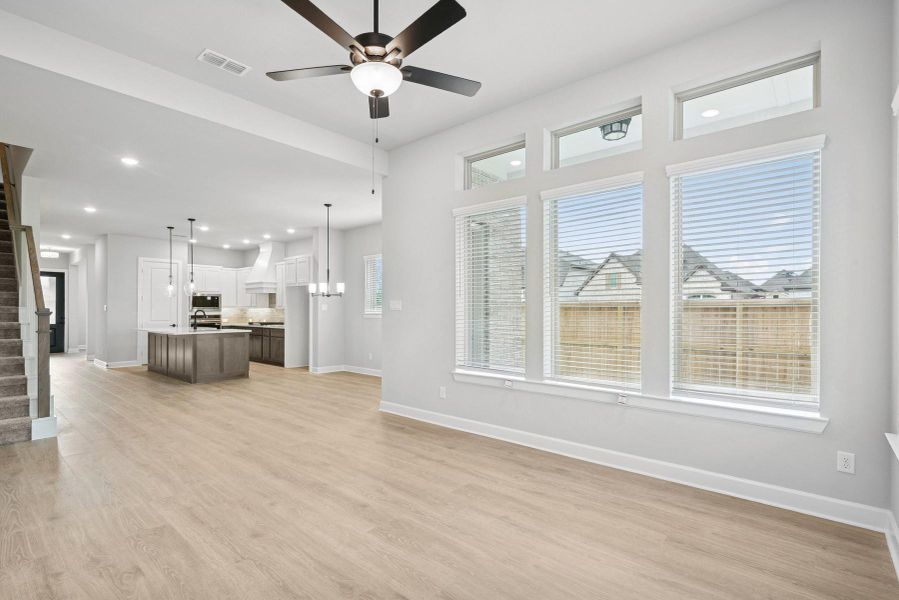 Furnished interior view inside a new home in Harvest Green 45', Richmond (Image 9).